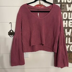 Free people size medium crop sweater